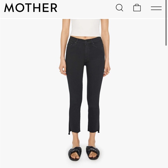 MOTHER The Insider Crop Step Fray